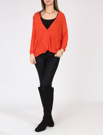 Cardigan Zara, portocaliu