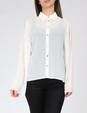 Camasa Zara, alb Alb