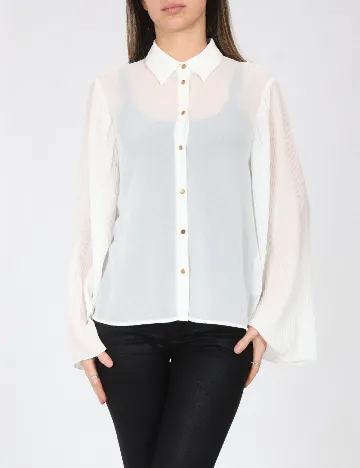 Camasa Zara, alb Alb