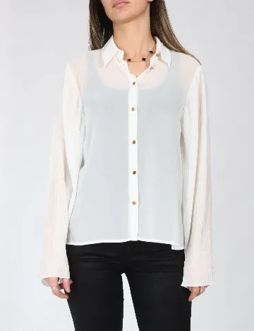 Camasa Zara, alb Alb