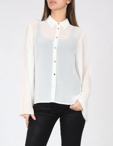 Camasa Zara, alb Alb