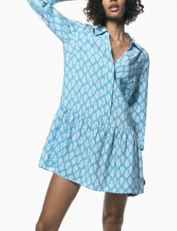 Rochie scurta Zara, albastru Albastru