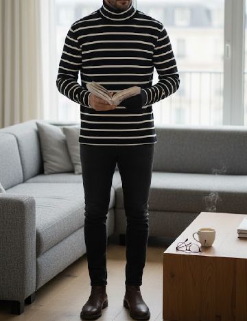 Bluza Zara, negru/alb