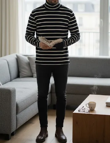 Bluza Zara, negru/alb Negru