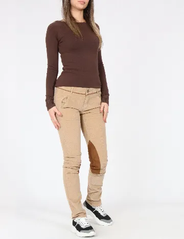 Pantaloni Zara, maro deschis Maro