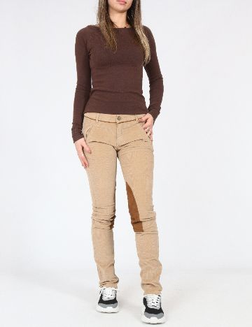 Pantaloni Zara, maro deschis