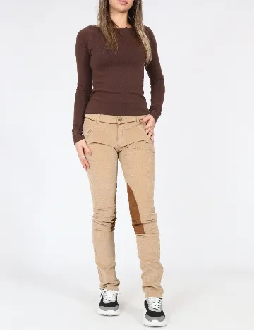 Pantaloni Zara, maro deschis Maro