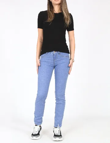 Blugi Bershka, albastru Albastru