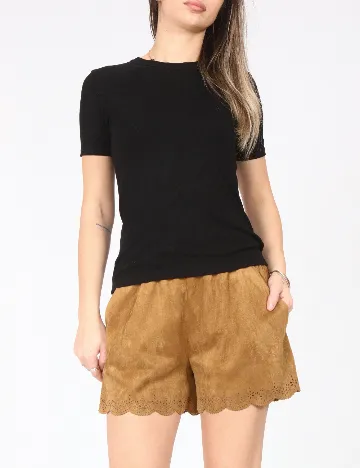 Pantaloni scurti Zara, maro Maro