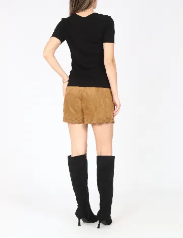 Pantaloni scurti Zara, maro Maro