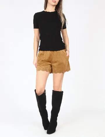 Pantaloni scurti Zara, maro Maro