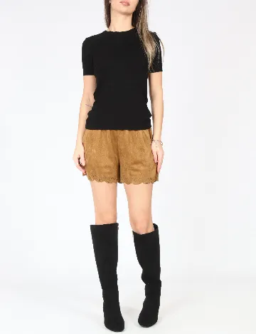 Pantaloni scurti Zara, maro Maro