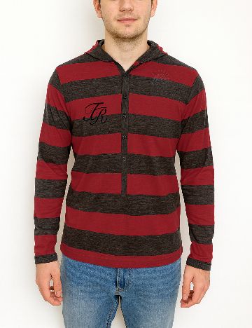 Hanorac Zara, rosu/gri