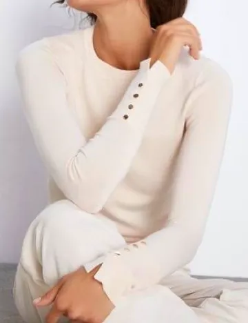 Bluza Zara, crem Crem