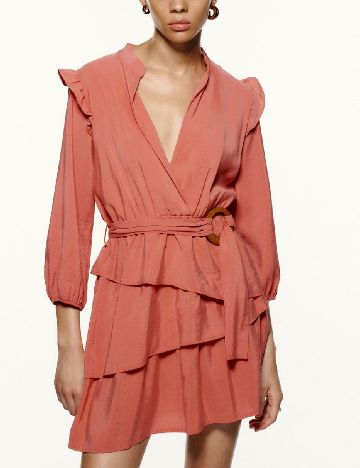 Rochie scurta Zara, piersica