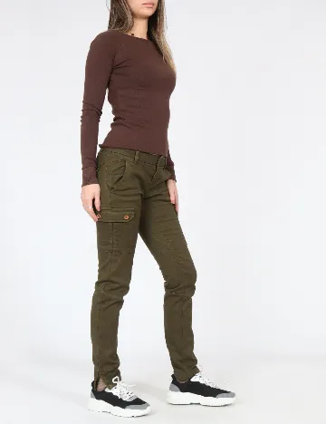 Pantaloni Zara, verde Verde