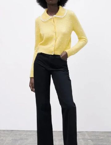 Cardigan Zara, galben