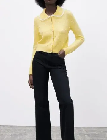 Cardigan Zara, galben Galben