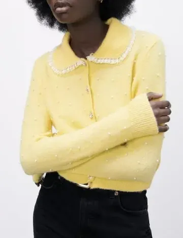Cardigan Zara, galben Galben