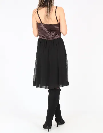 Rochie scurta Zara, negru/maro Negru