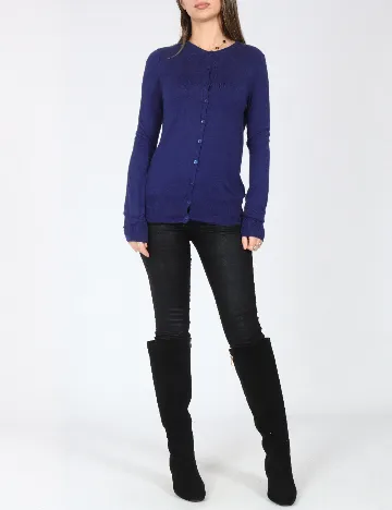 Cardigan Zara, albastru Albastru