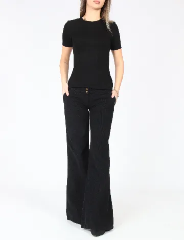 Pantaloni Bershka, negru Negru