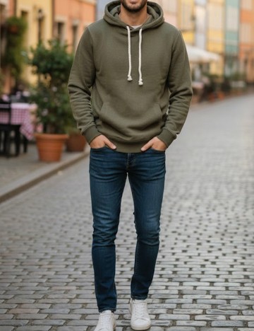 Hanorac Bershka, verde