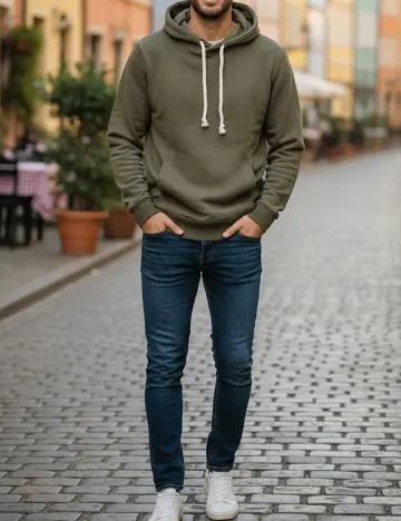 Hanorac Bershka, verde