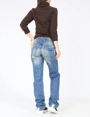 Blugi Zara, albastru Albastru