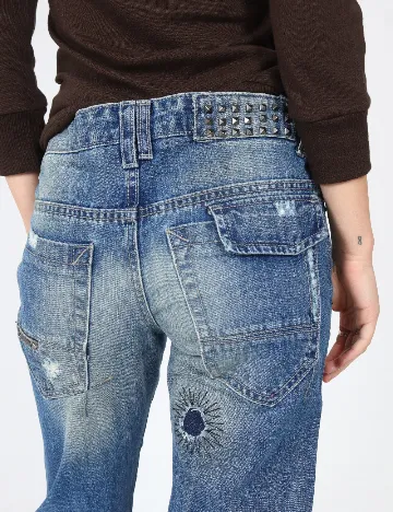 Blugi Zara, albastru Albastru