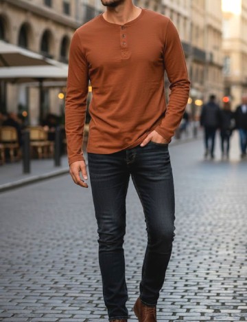 Bluza Bershka, caramiziu