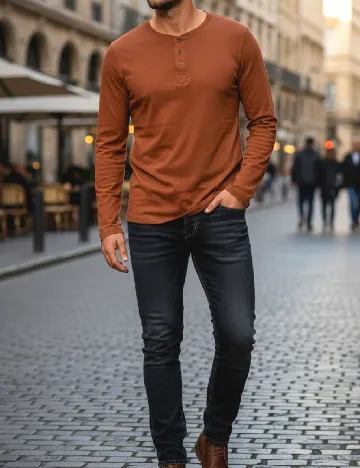 Bluza Bershka, caramiziu Maro