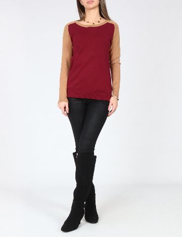 Bluza Zara, rosu/maro