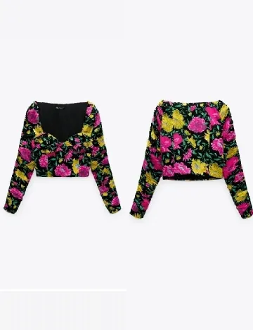 Top Zara, floral print Floral print