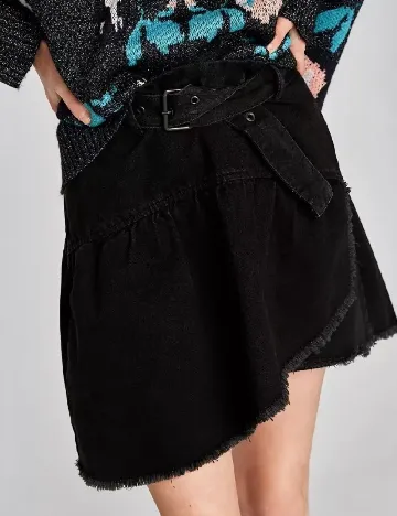 Fusta Zara, negru Negru