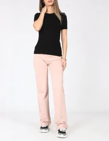 Pantaloni Zara, roz pal Roz