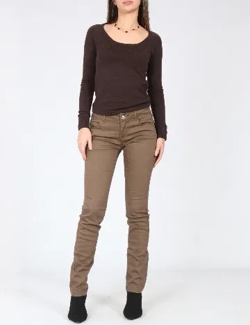 Pantaloni Zara, maro Maro