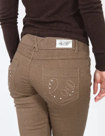 Pantaloni Zara, maro Maro