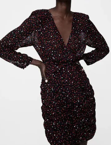 Rochie scurta Zara, negru Negru