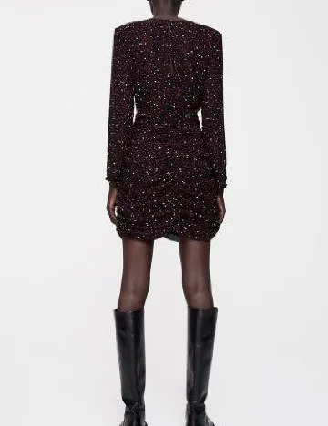 Rochie scurta Zara, negru Negru