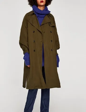 Trench Zara, kaki Verde