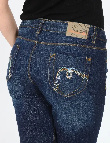 Blugi Zara, albastru Albastru