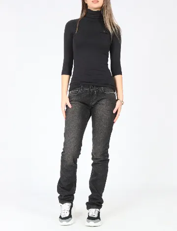 Blugi Zara, gri inchis Gri