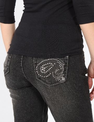 Blugi Zara, gri inchis