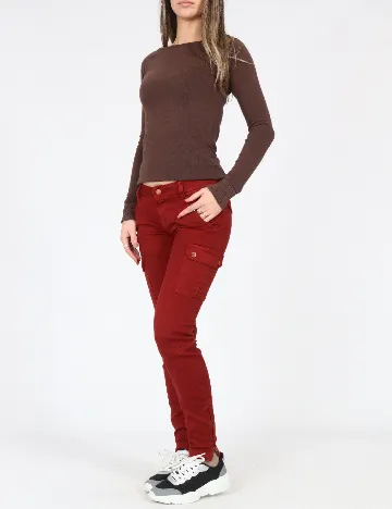 Blugi Zara, rosu Rosu