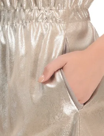 Fusta Zara, argintiu Gri