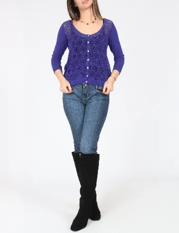 Cardigan Zara, albastru Albastru