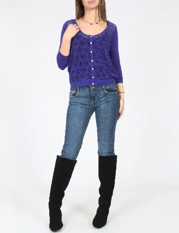 Cardigan Zara, albastru Albastru