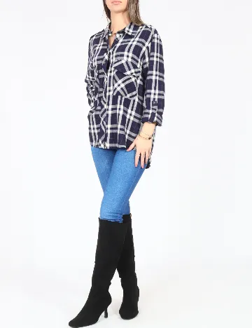 Camasa Zara, bleumarin Albastru