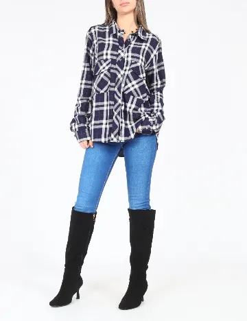 Camasa Zara, bleumarin Albastru